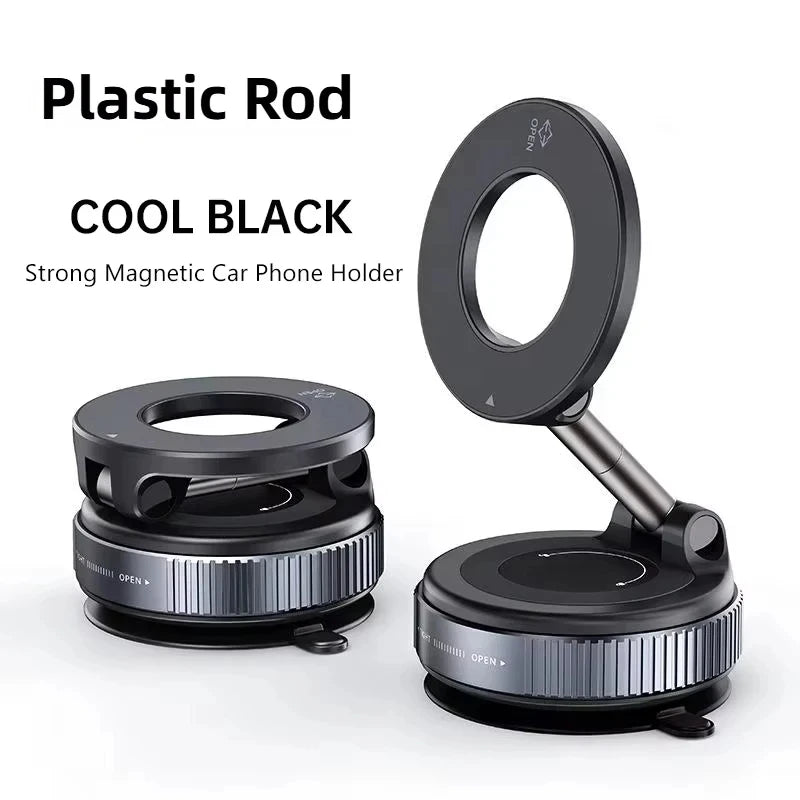 Magnetic car mobile phone holder, vacuum adsorption center console, anti-shake suction cup, special folding portable shelf for navigation