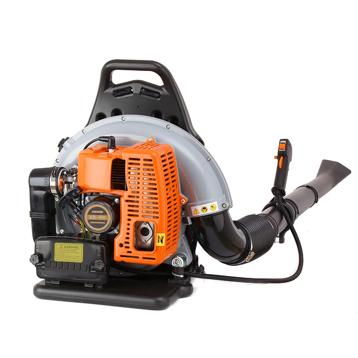 63cc 2-Stroke Gas Backpack Leaf Blower , 2.7KW Air-Cooled , 1.8L Petrol Fuel Tank , 6800r/min Speed , 1080m³/H, 636 CFM/H for Road Sweeping Leaf and Snow Removal