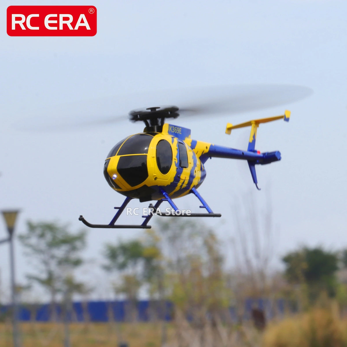 RC ERA C184 Mini MD500 with Optical Flow Sensor Scale Micro RC Helicopters for Adults Beginner Remote Control Hobby Toys Gift