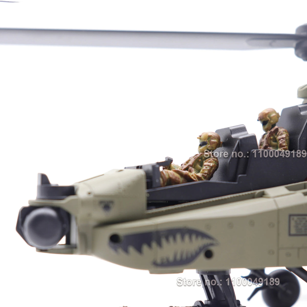 RC ERA C170 AH-64 Apache 6CH Brushless Auto Stabilized RC Helicopter with 2 Camouflage Pilot Figures Hobby Aircraft for Adults