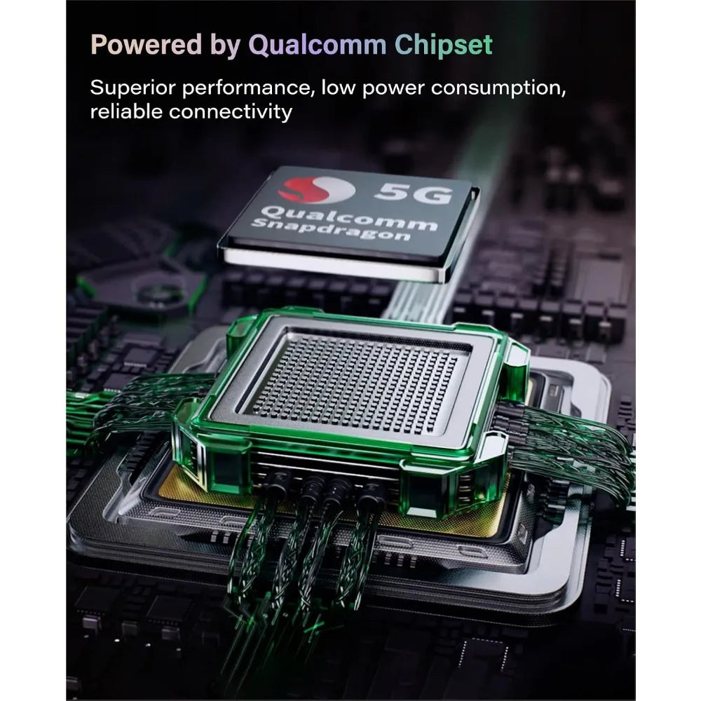 Portable 5G WiFi Hotspot 50GB Data 90 Days US Canada Mexico Travel No SIM Card Touch Screen Supports 16 Devices