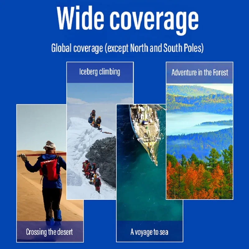 Lsat2 Global Coverage Signal Rescue Emergency Response Communication Satellite Telephone Walkie Talkie