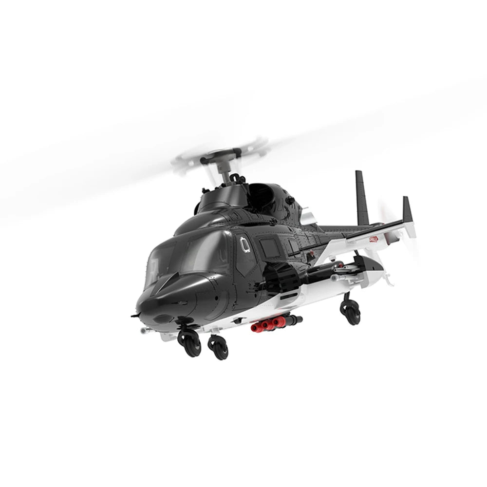 Eachine E188 AirWolf 2.4G 6CH 6G Optical Flow Localization LiDAR TOF Altitude Hold One Key Inverted Flight 1:34 RC Helicopter