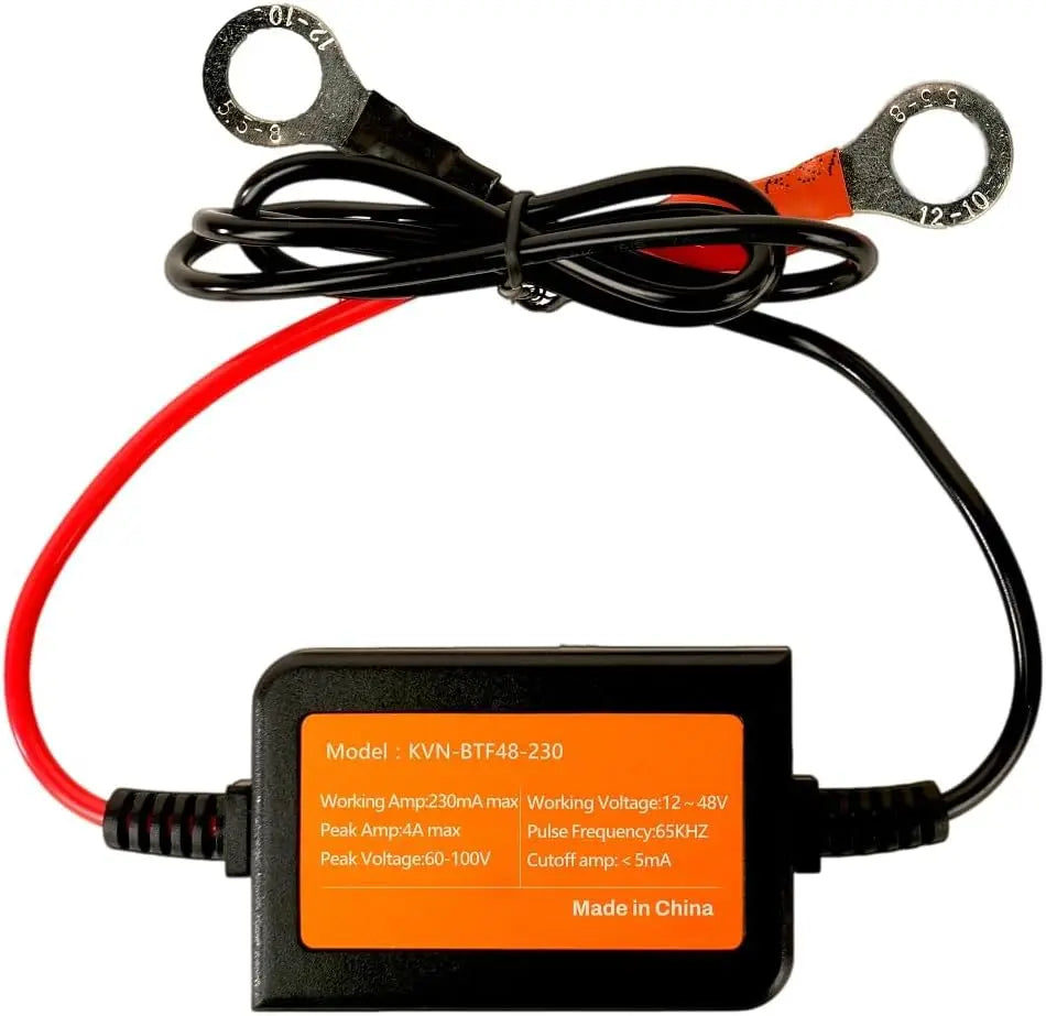 4A Battery Desulfator Lead-Acid Battery Desulfator 12V 24V 36V 48V Battery Regenerator Auto Pulse Desulfator Round Terminal