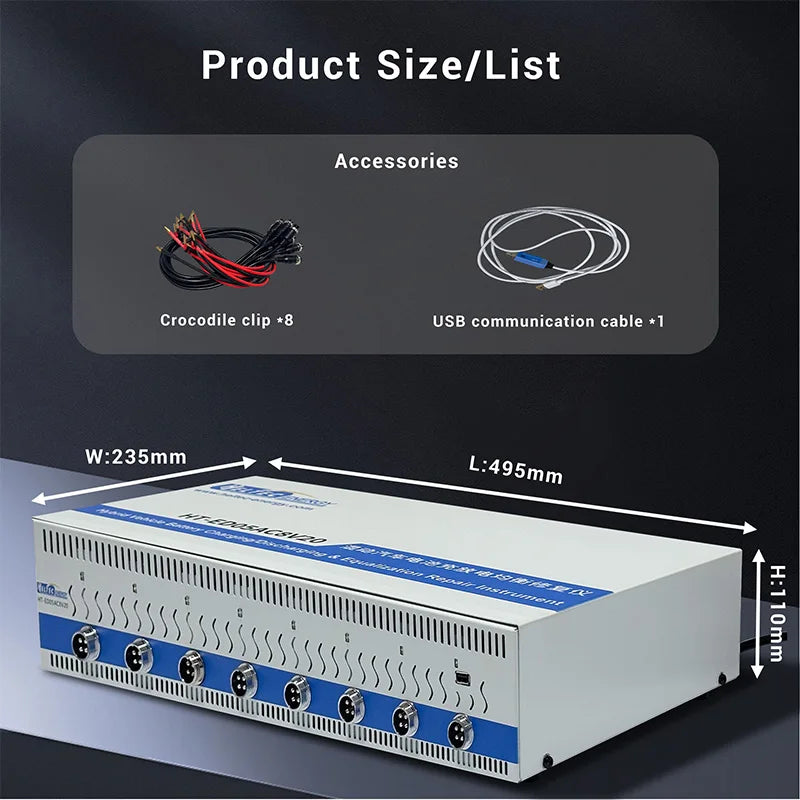Hybrid Vehicle Battery Charger Discharger Equalizer Repair Machine 5A NIMH Battery Analyzer for Toyota Prius 04/06/08/012 Cells