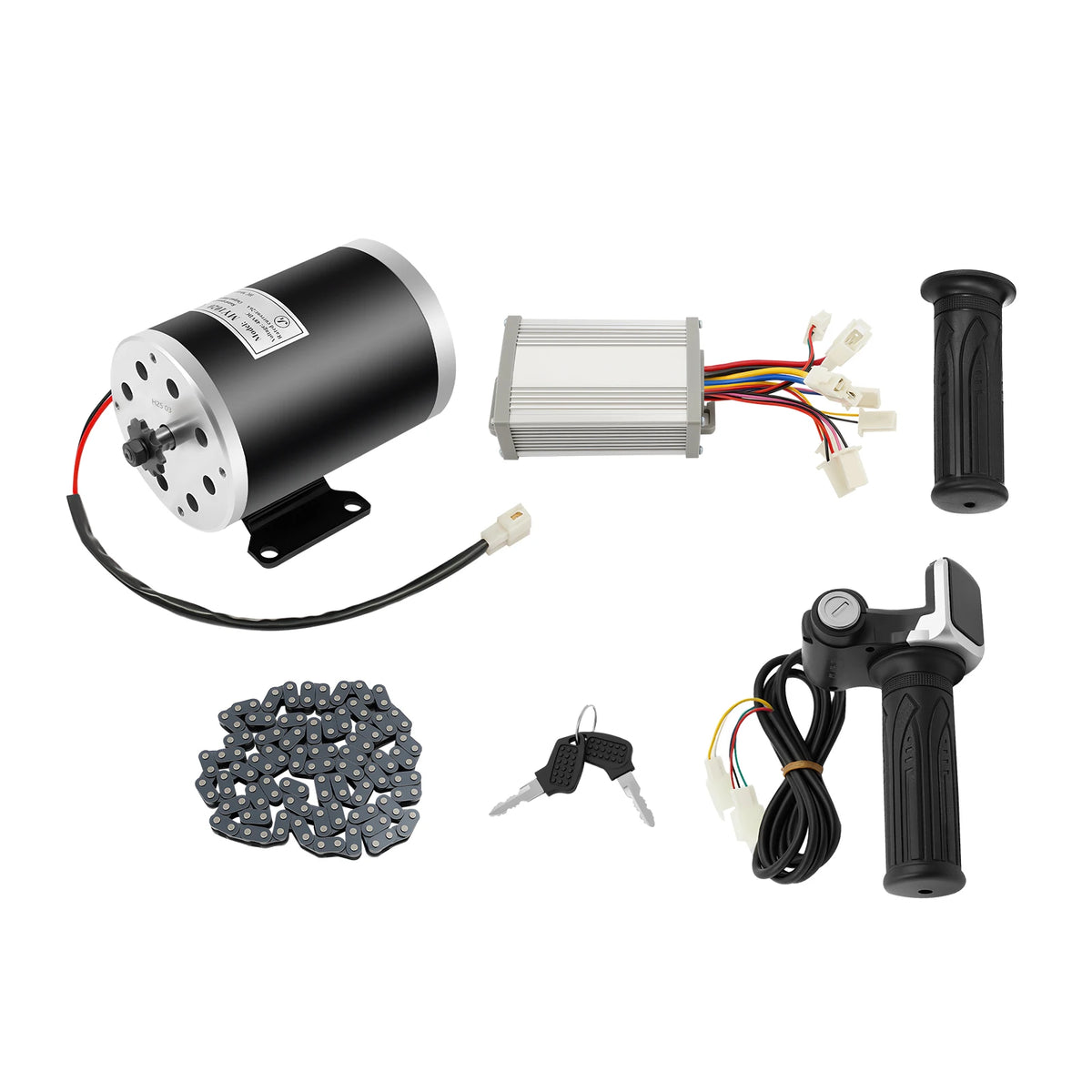 Bymaocar 48V 1000W Brush Electric Bicycle Conversion Kit Cycling Motor Controller Scooter Accessories Brushed Motor Kit 264.55 lbs Load Capacity 3000rpm 4.5N.M Torque Anti-Slip Throttle Speed Control Smooth Comfortable Ride f
