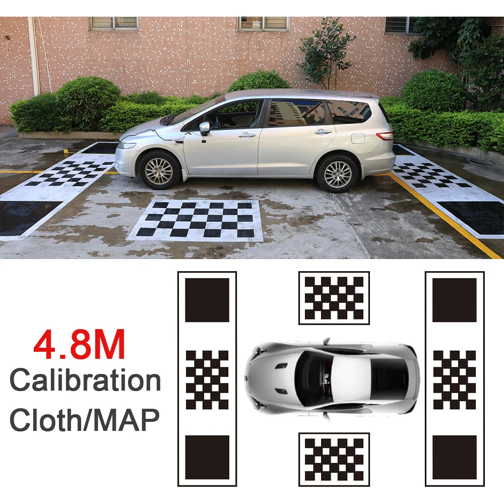 Carsanbo Bus RV Truck Van Ai 360 Panoramic Camera System with 3D Bird Eye View MIS2031 Car Camera DVR Recorder Calibration Cloth
