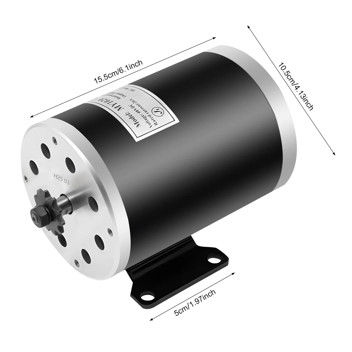 Bymaocar 48V 1000W Brush Electric Bicycle Conversion Kit Cycling Motor Controller Scooter Accessories Brushed Motor Kit 264.55 lbs Load Capacity 3000rpm 4.5N.M Torque Anti-Slip Throttle Speed Control Smooth Comfortable Ride f