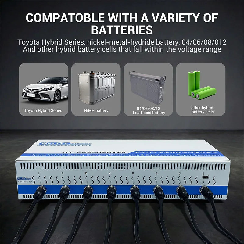 Hybrid Vehicle Battery Charger Discharger Equalizer Repair Machine 5A NIMH Battery Analyzer for Toyota Prius 04/06/08/012 Cells