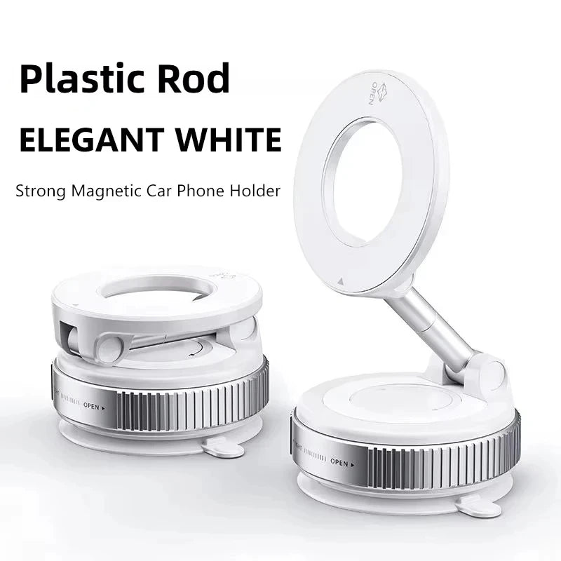Magnetic car mobile phone holder, vacuum adsorption center console, anti-shake suction cup, special folding portable shelf for navigation