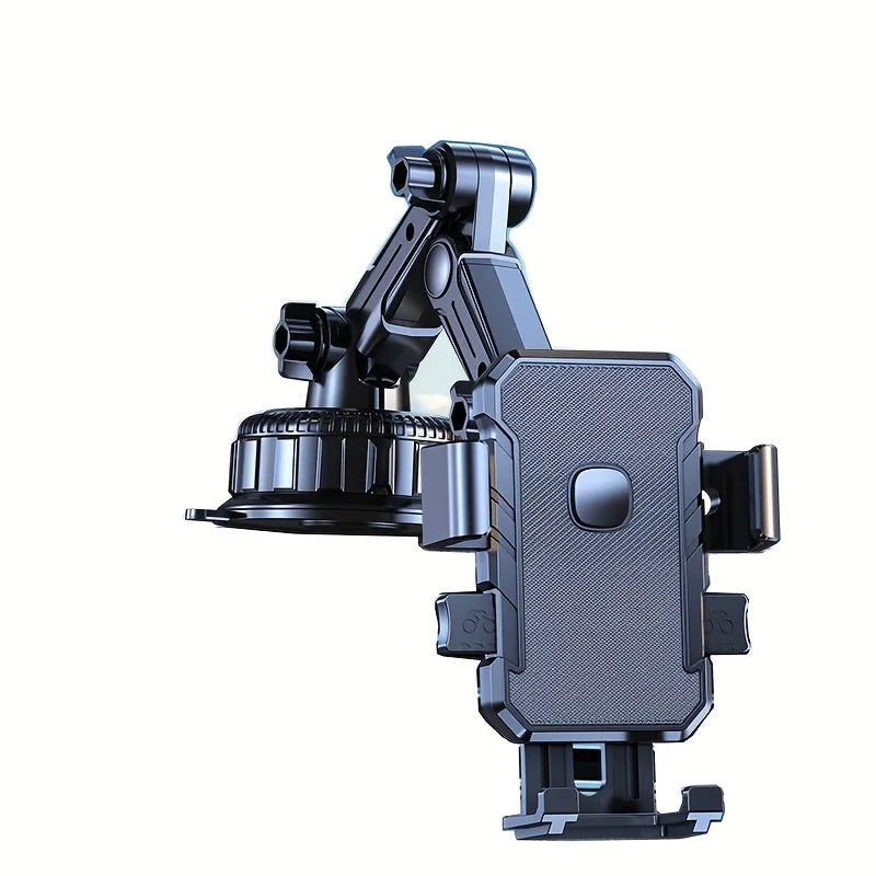 Heavy-Duty Car Phone Mount — Ultra-Strong Suction Cup Installation, 360° Rotation, Compatible with 4–7.5 inch Smartphones, Vibration-Free